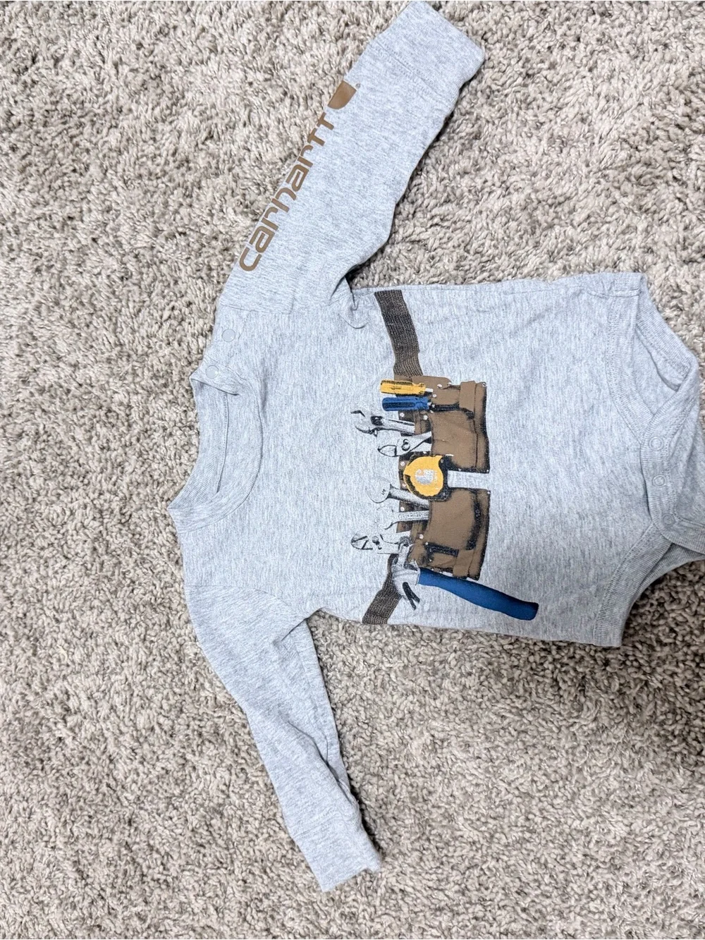 Carhartt Light Heather Gray Infant Crew Tee